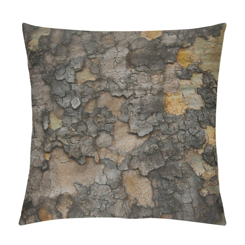 Personality  Close Up Of Grungy Grey Bark Of Tree Pillow Covers