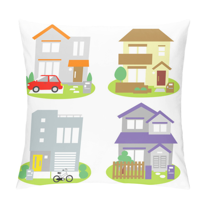 Personality  Houses Pillow Covers