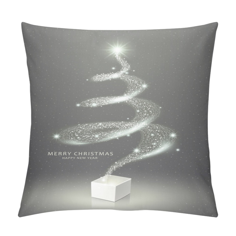 Personality  Abstract Elegant Sparkling Christmas Tree Pillow Covers