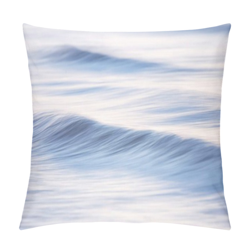 Personality  Serene Blue Ocean Waves Creating A Calming Effect. Pillow Covers