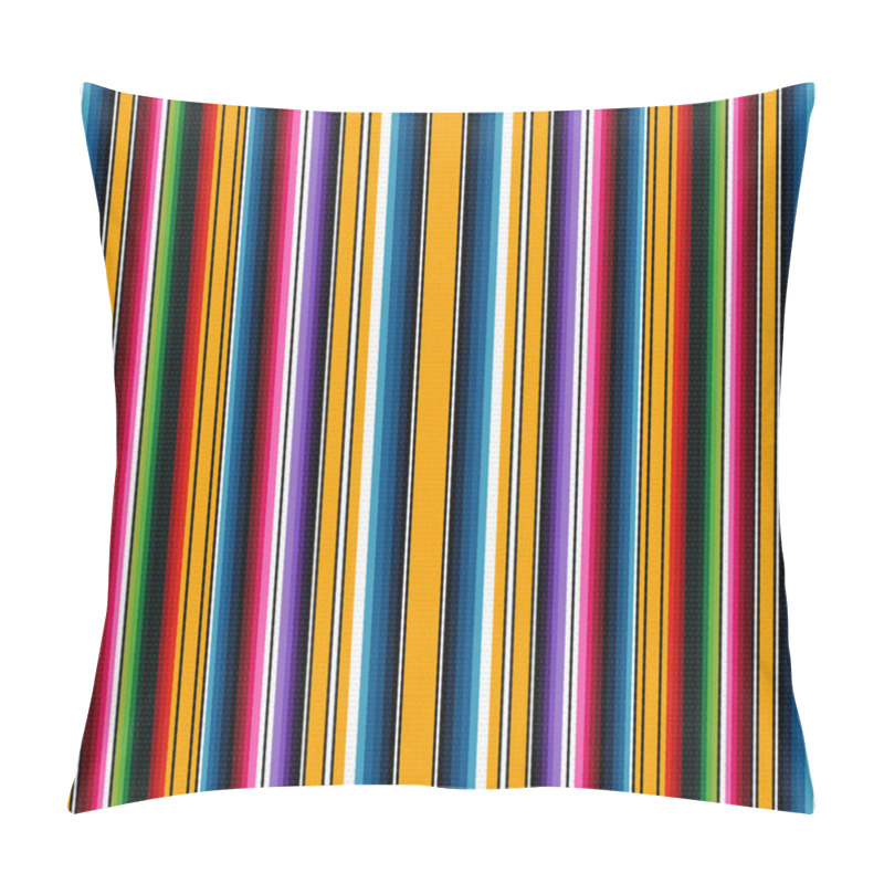 Personality  Ethnic Textile Background. Serape Mexican Blanket. Mexican Stripe Seamless Pattern. Ornament For Cinco De Mayo Fiesta Decor. Ethnic Boho Fabric Illustration. Western Decor Style. Pillow Covers