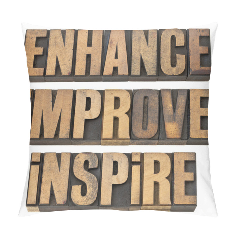 Personality  Enhance, Improve, Inspire Pillow Covers