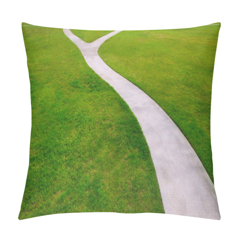 Personality  Garden Lawn Grass With A Two Option Ways Detour Pillow Covers