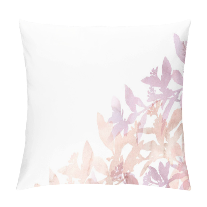 Personality  Beautiful Branches. Hand Painted Decorative Image Isolated On A White Background. Bright Watercolour Picture For Creative Design Of Posters, Cards, Invitations, Banners, Websites. Pastel Colours. Pillow Covers