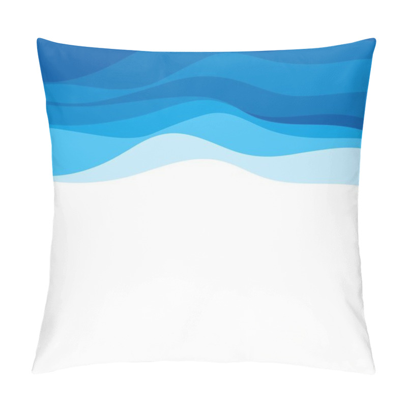 Personality  Abstract Water Wave Design Background Pillow Covers