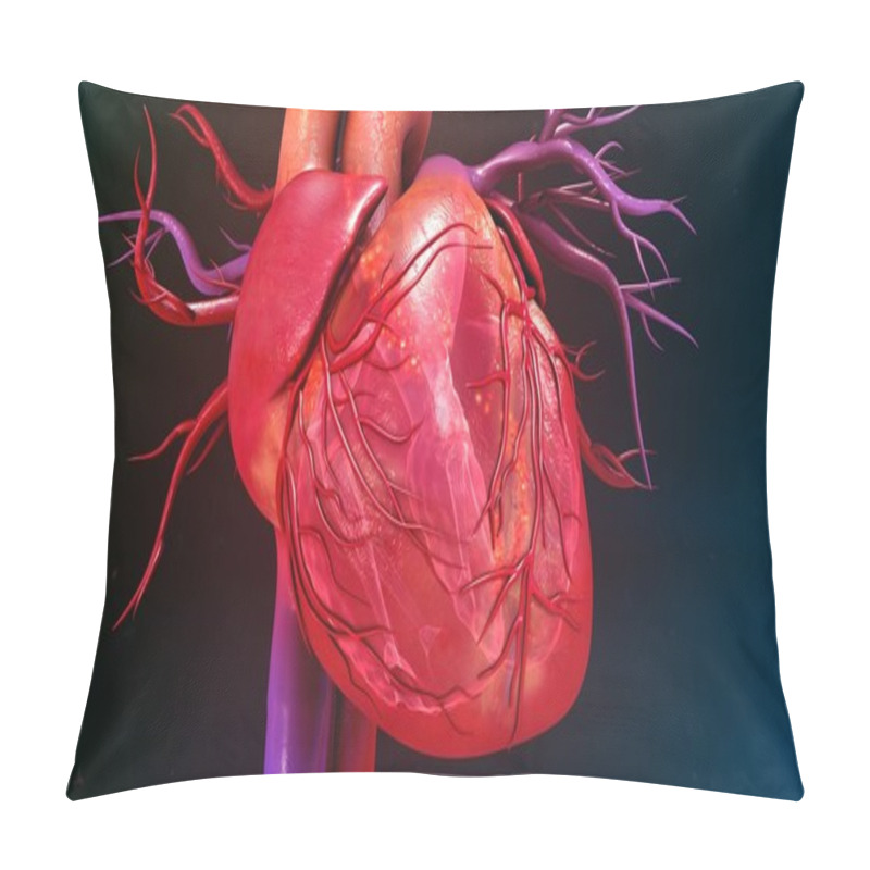 Personality  Human Heart Anatomy Pillow Covers