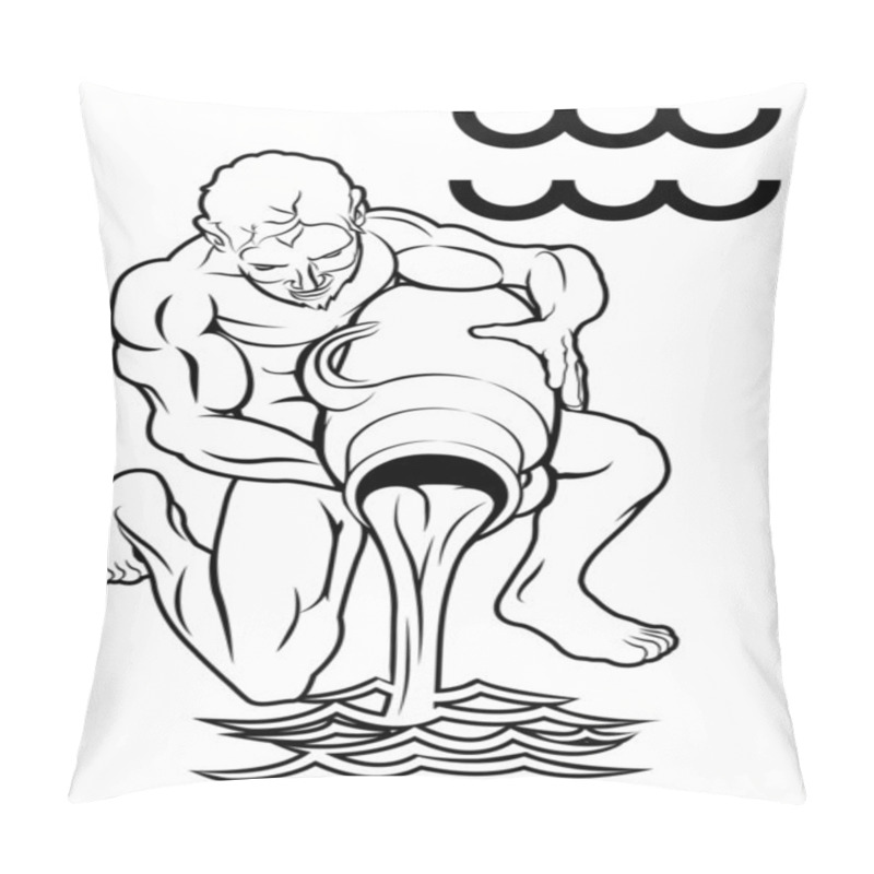 Personality  Aquarius Zodiac Horoscope Astrology Sign Pillow Covers