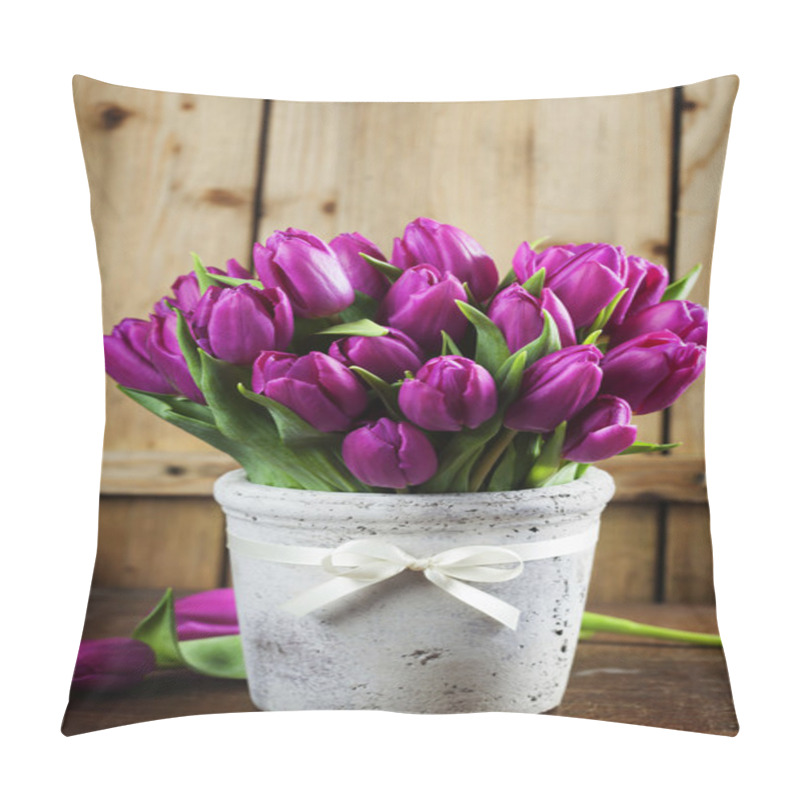 Personality  Spring Tulips Pillow Covers