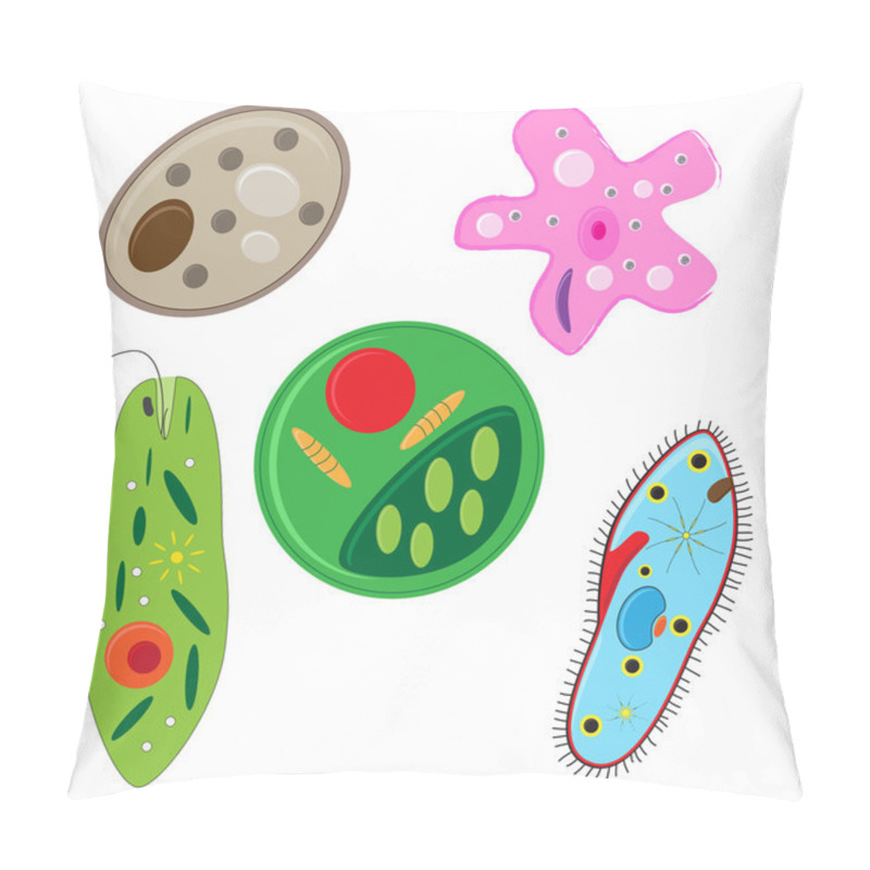 Personality  Vector Unicellulars Set Pillow Covers