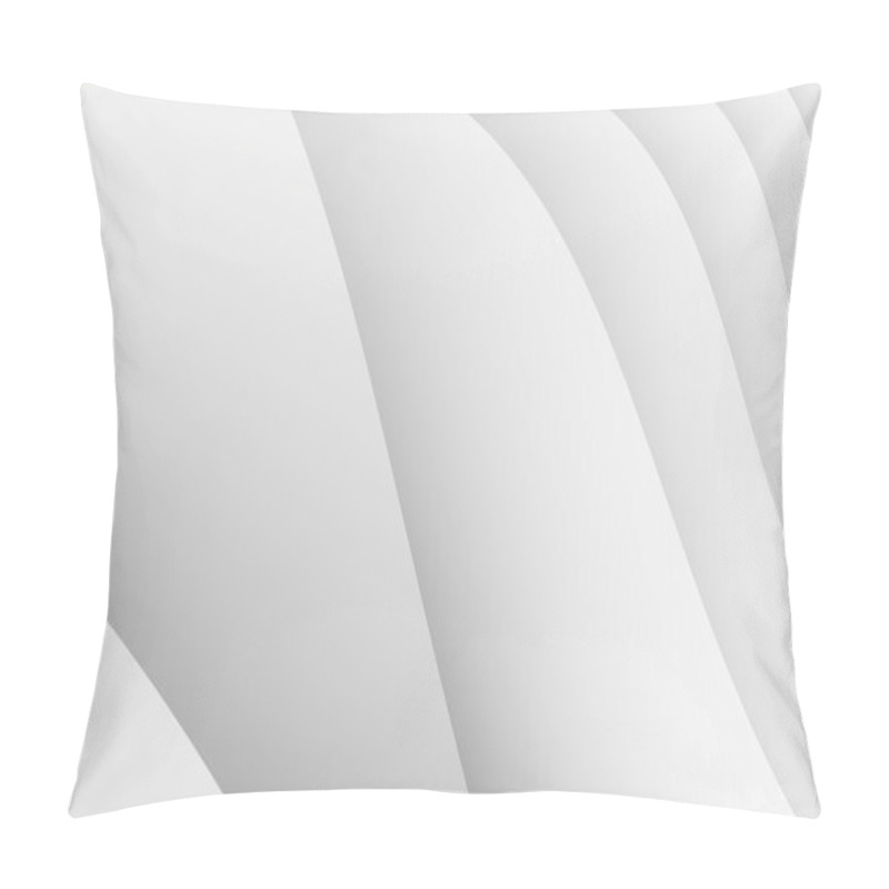 Personality  Simple White Waves Fractal Background Pillow Covers