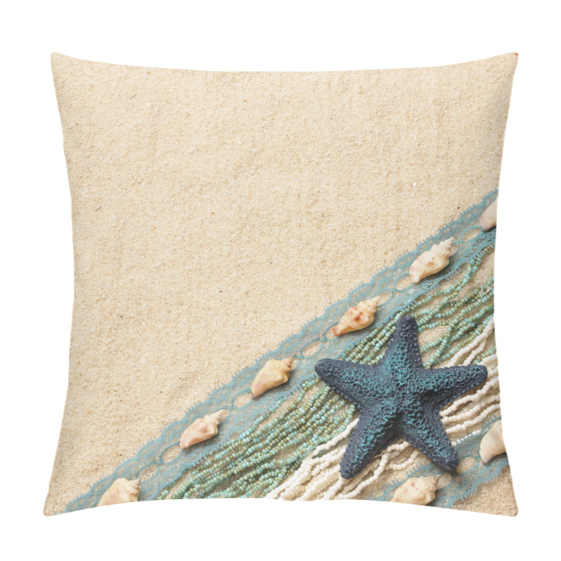 Personality  Background With A Blue Starfish Pillow Covers