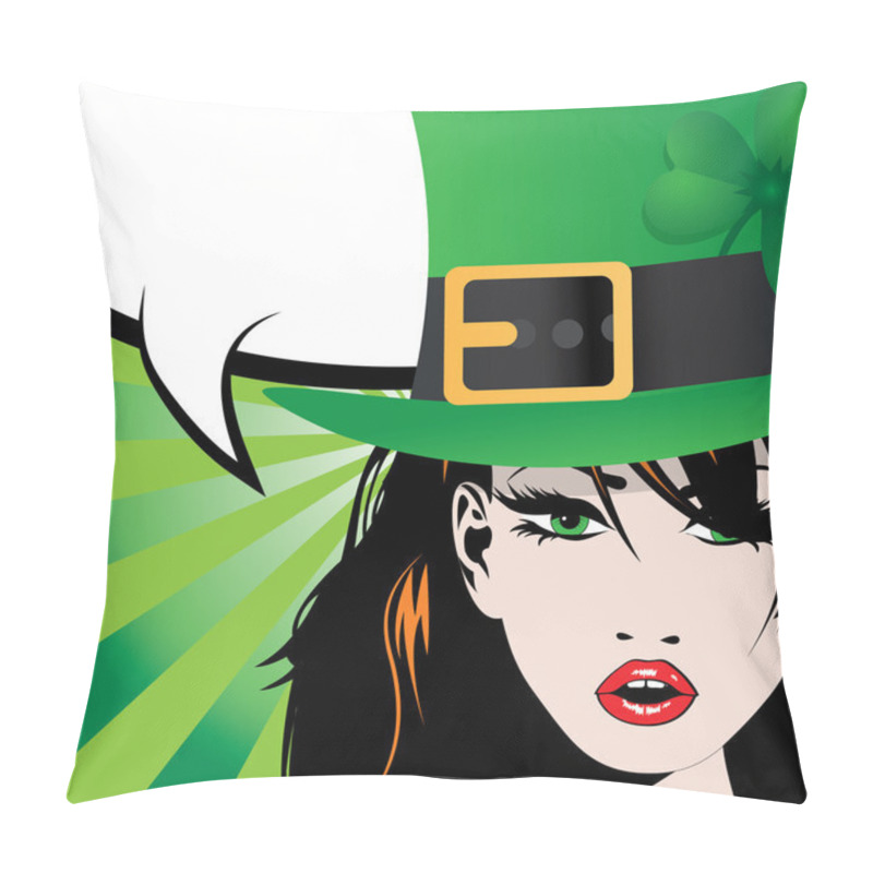 Personality  Saint Patrick's Day With Irish Girl Pillow Covers