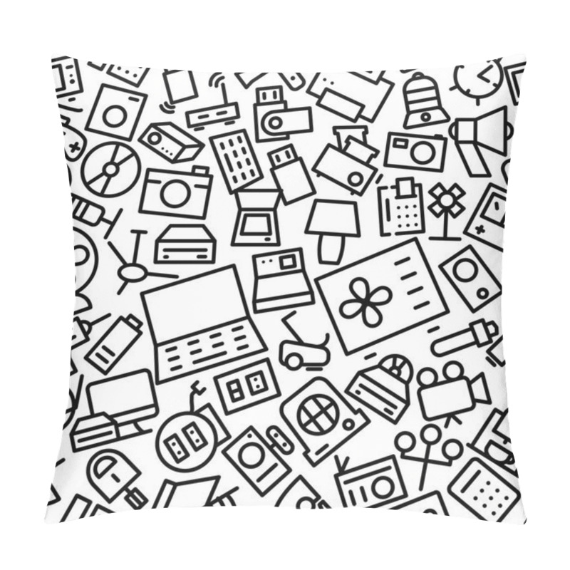 Personality  Electronics Seamless Icon Pattern Pillow Covers