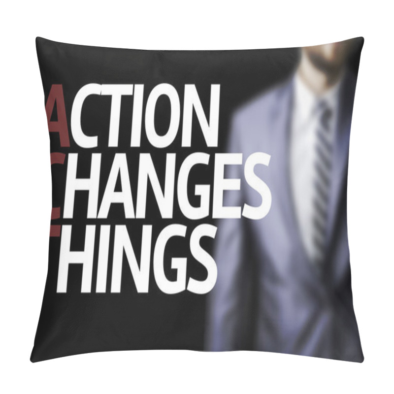 Personality  Action Changes Things Written On A Board Pillow Covers