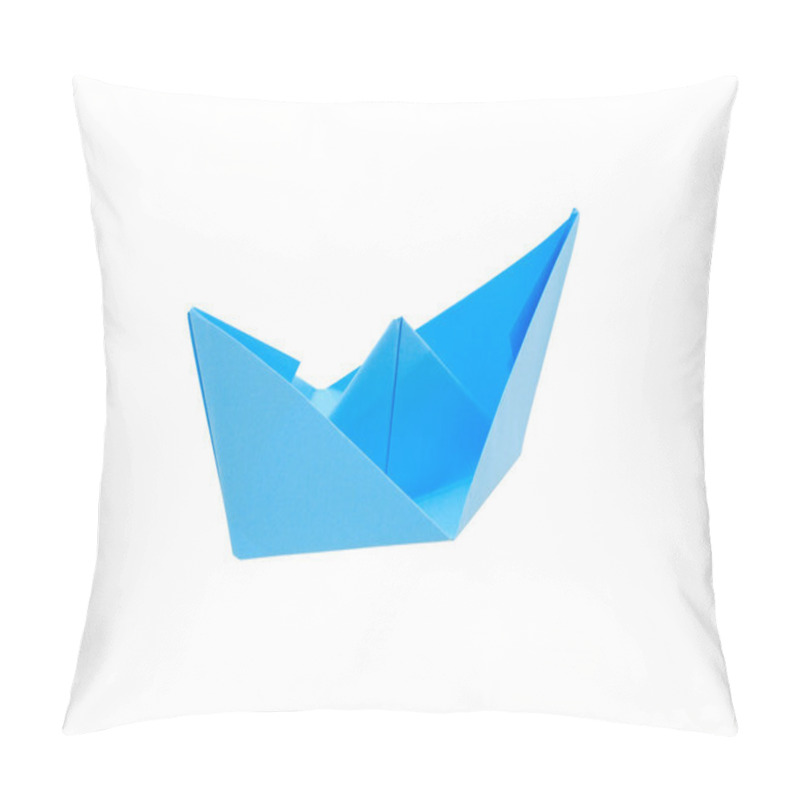 Personality  Blue Paper Boat Pillow Covers