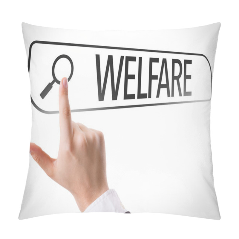 Personality  Welfare Written In Search Bar Pillow Covers