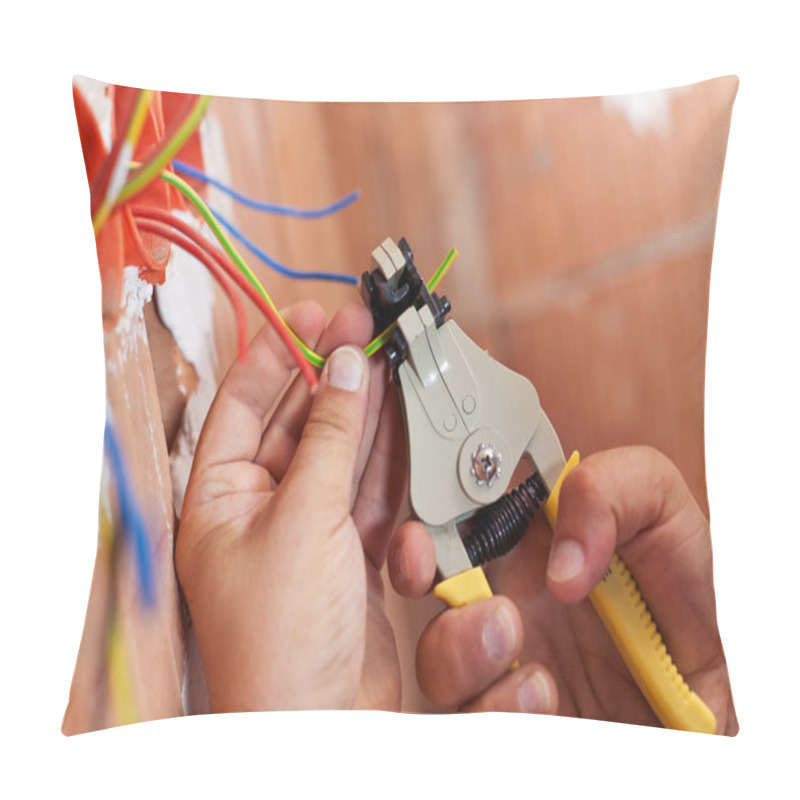 Personality  Electrician Peeling Off Wires Pillow Covers