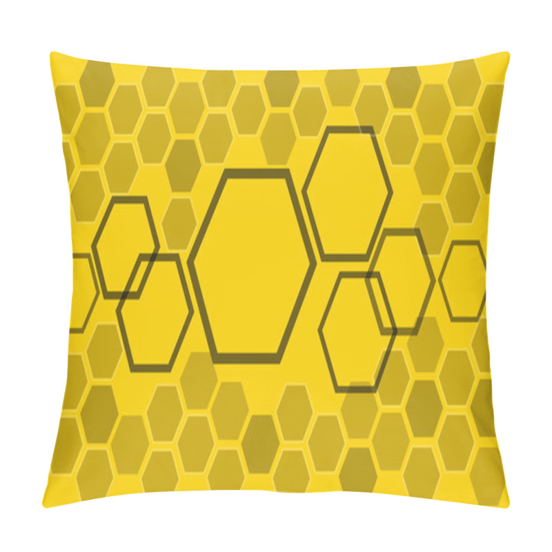 Personality  Abstract Bee Hive Background , Abstract Hexagon Background Pillow Covers