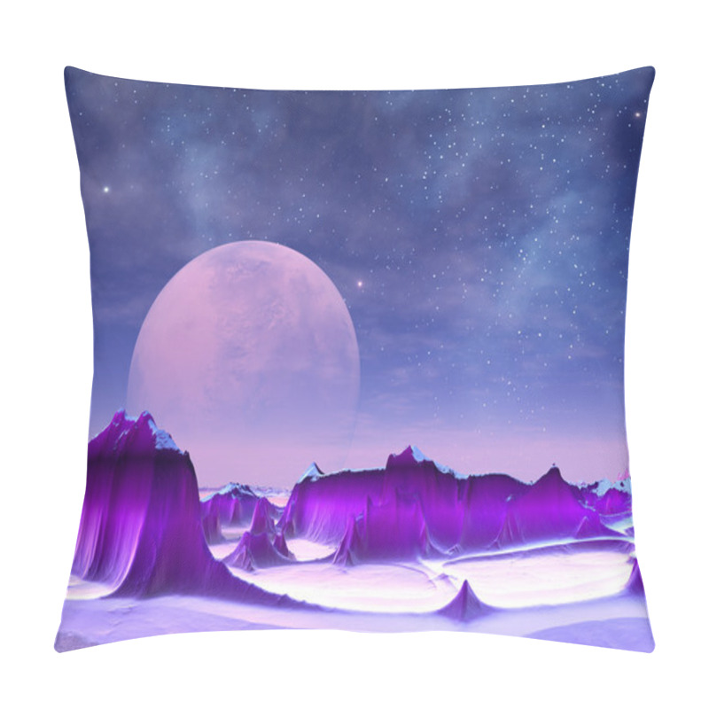 Personality  Purple Moon Pillow Covers