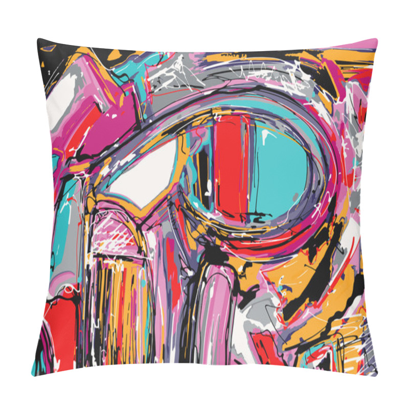 Personality  Original Illustration Of Abstract Art Digital Painting Pillow Covers