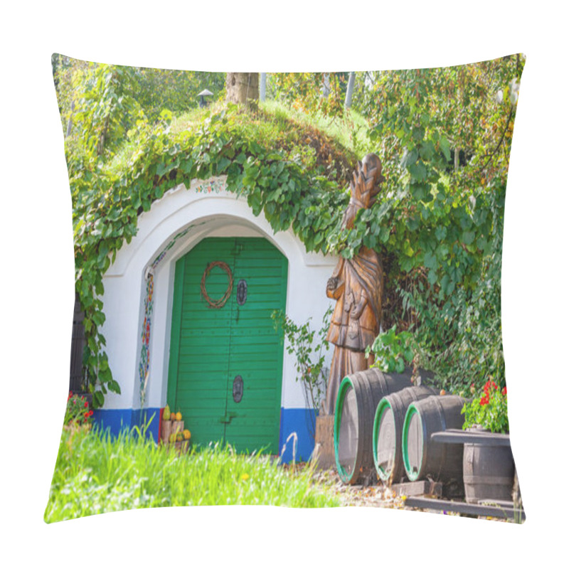 Personality  Group Of Typical Outdoor Wine Cellars In Moravia, Czech Republic Pillow Covers