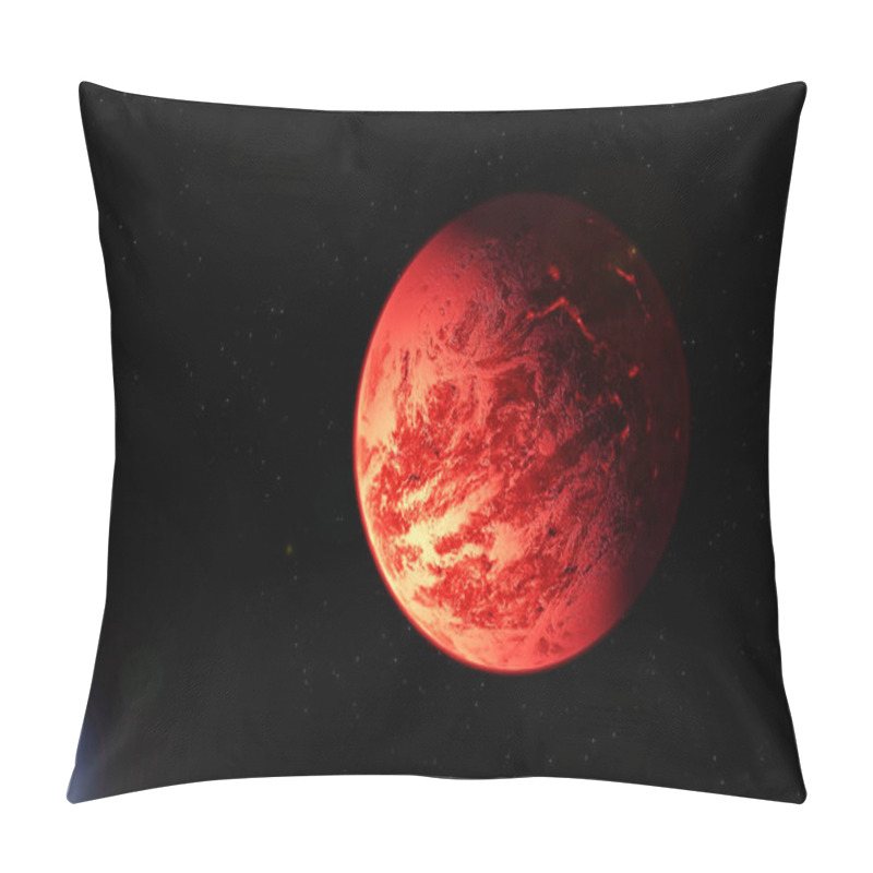 Personality  Red Exoplanet In Deep Space. Elements Of This Image Were Furnished By NASA. Pillow Covers