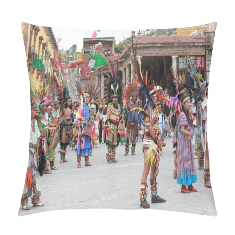 Personality  Ancient Indian Aztec Empire Folklore Pillow Covers