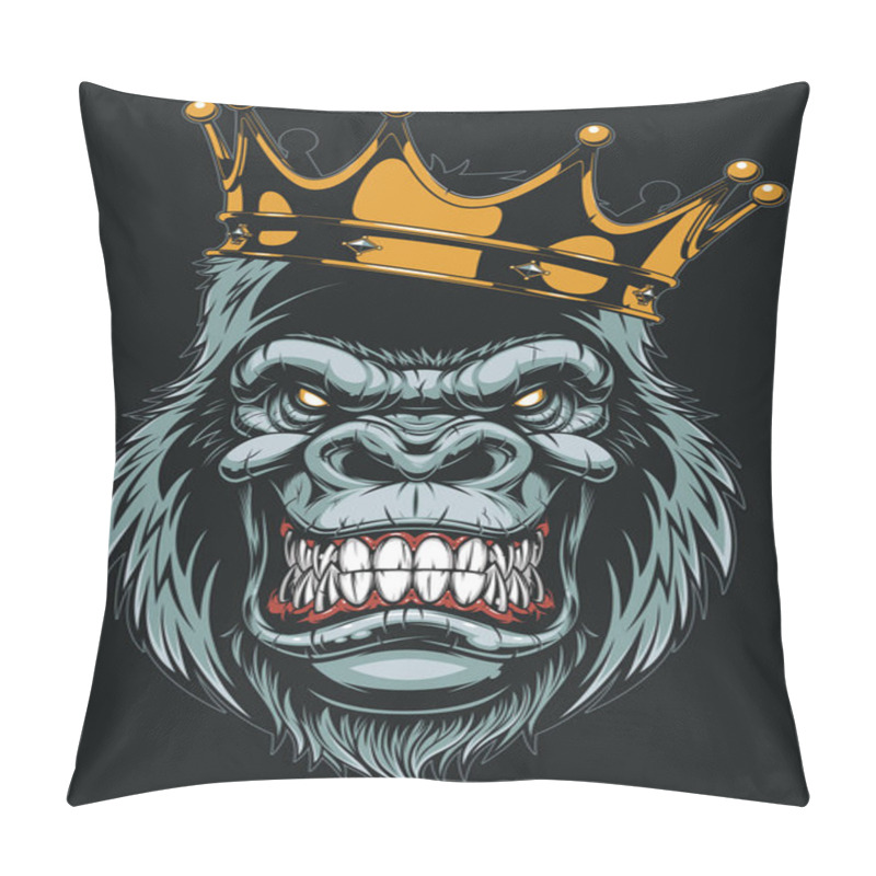 Personality  Ferocious Gorilla Head Pillow Covers