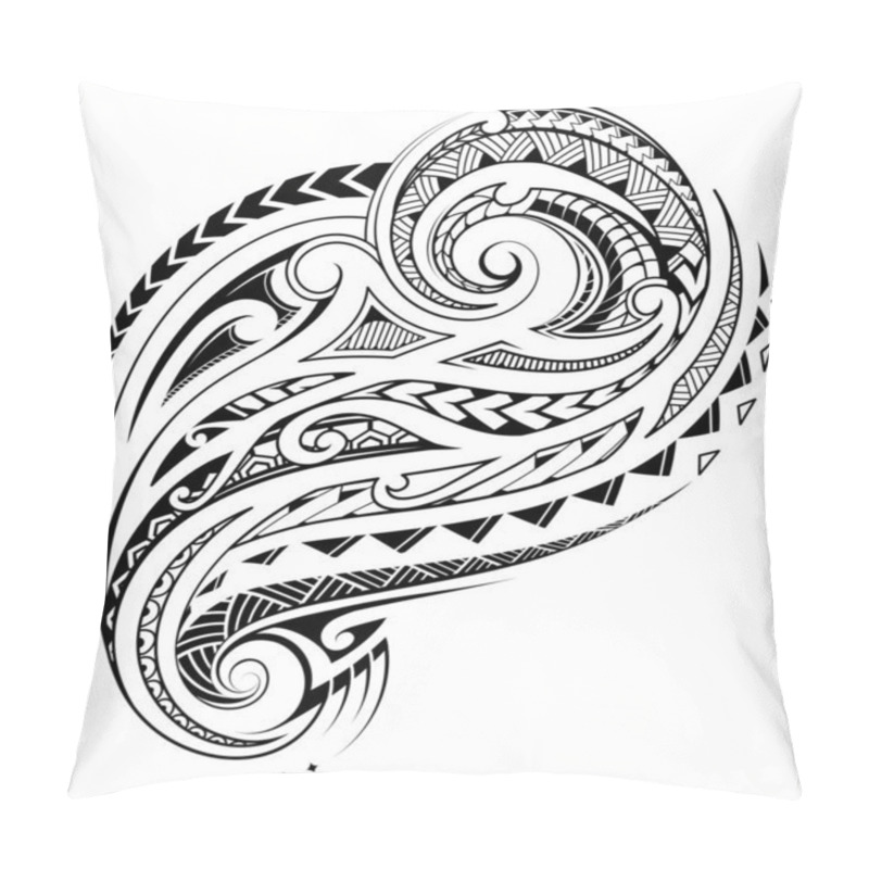 Personality  Polynesian Tribal Style Tattoo Design. Good For Apparel Prints Pillow Covers