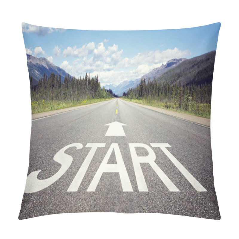 Personality  Start Line On The Highway Pillow Covers