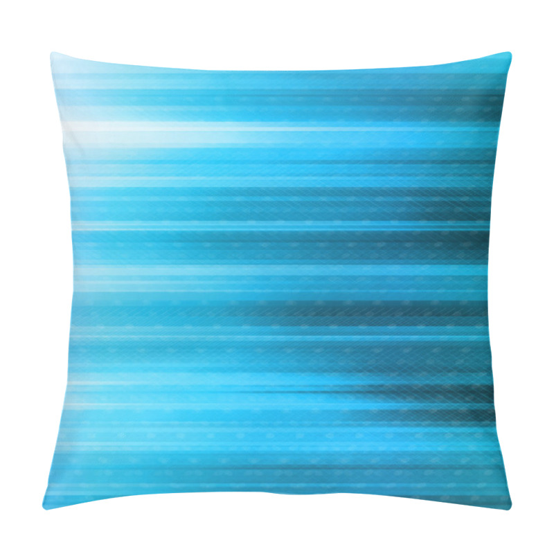 Personality  Abstract Striped Background. Blue Shades. Horizontal Lines. Pillow Covers