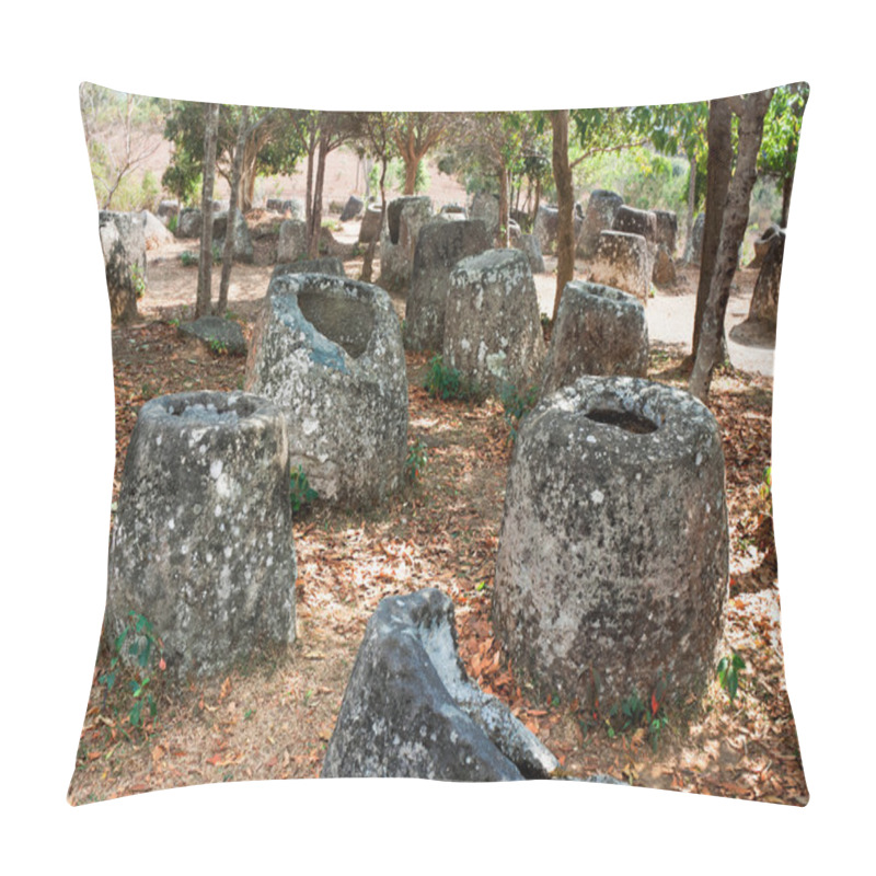 Personality  Valley Pitchers. Phonsavan, Xiangkhouang Province, Laos Pillow Covers