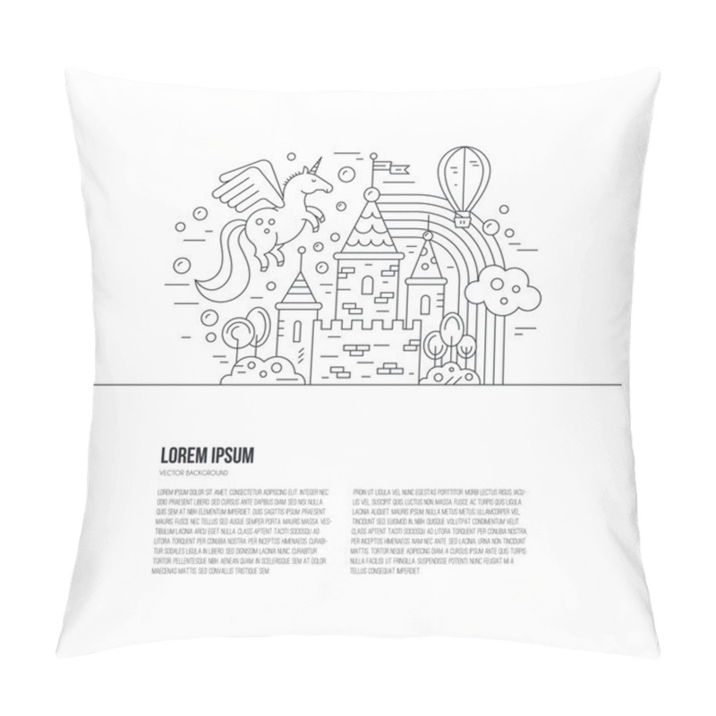 Personality  Illustration Of Magic Castle Pillow Covers