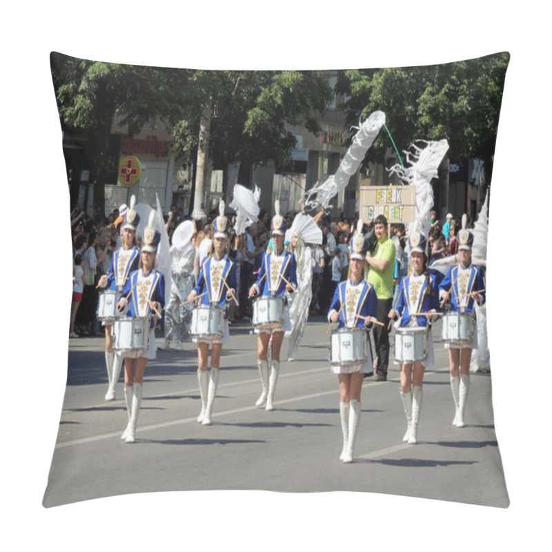 Personality  Girl Drummer Band Pillow Covers