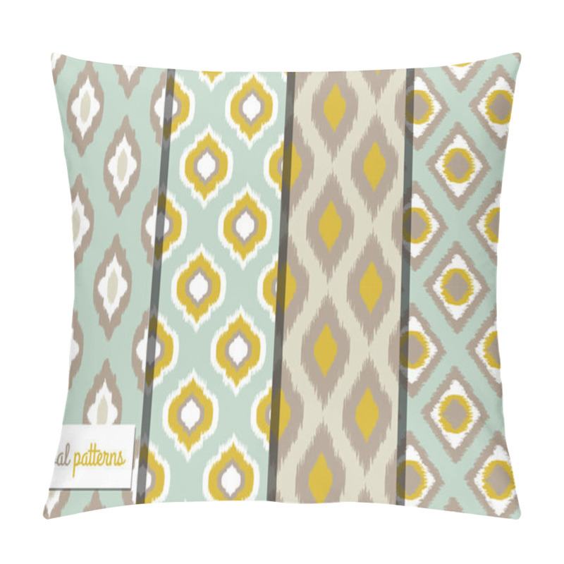 Personality  Retro Ikat Tribal Seamless Patterns Pillow Covers