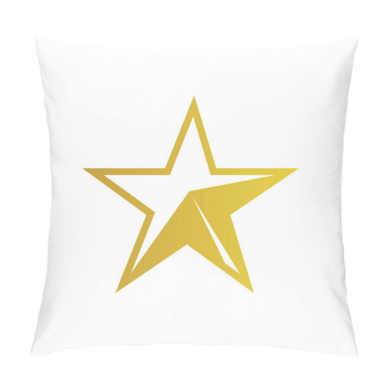 Personality  Modern Abstract Star Icon Design On A Minimal White Background Vector Illustration Pillow Covers