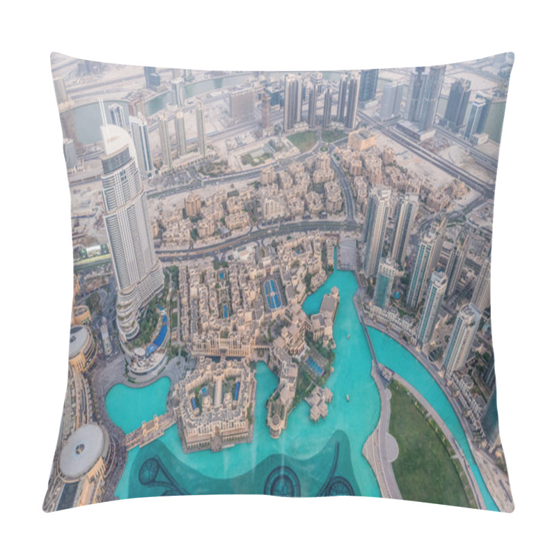 Personality  Night Dubai During Sunset Pillow Covers