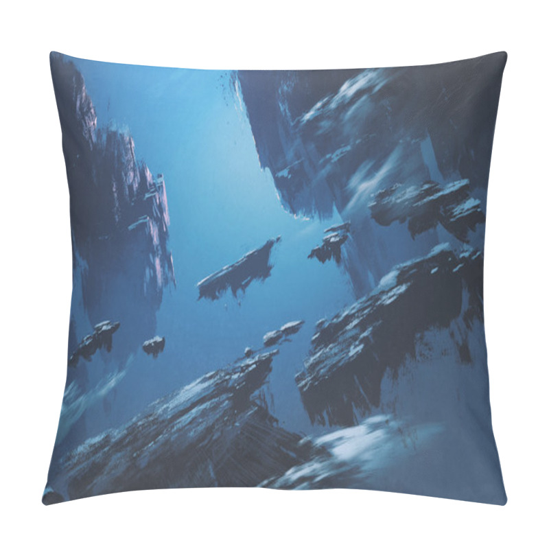 Personality  Fantasy Island Floating In The Sky Pillow Covers