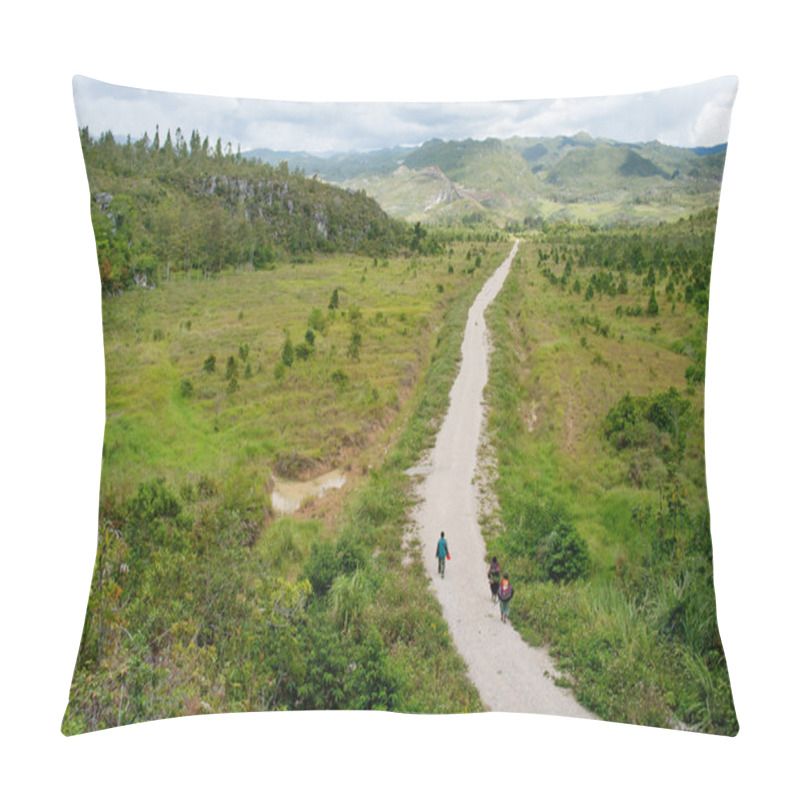 Personality  Road In Mountains Pillow Covers