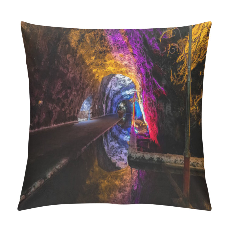 Personality  Colombia Nemocon Salt Mine Tunnel With Tank Pillow Covers