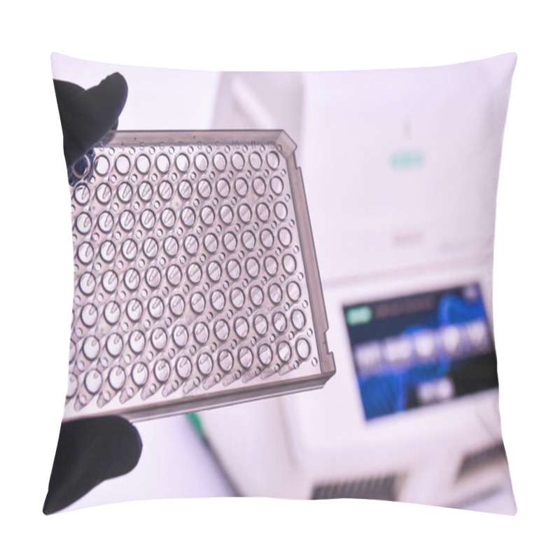 Personality  96-well PCR Plate. Equipment For Real Time Amplification. Pillow Covers