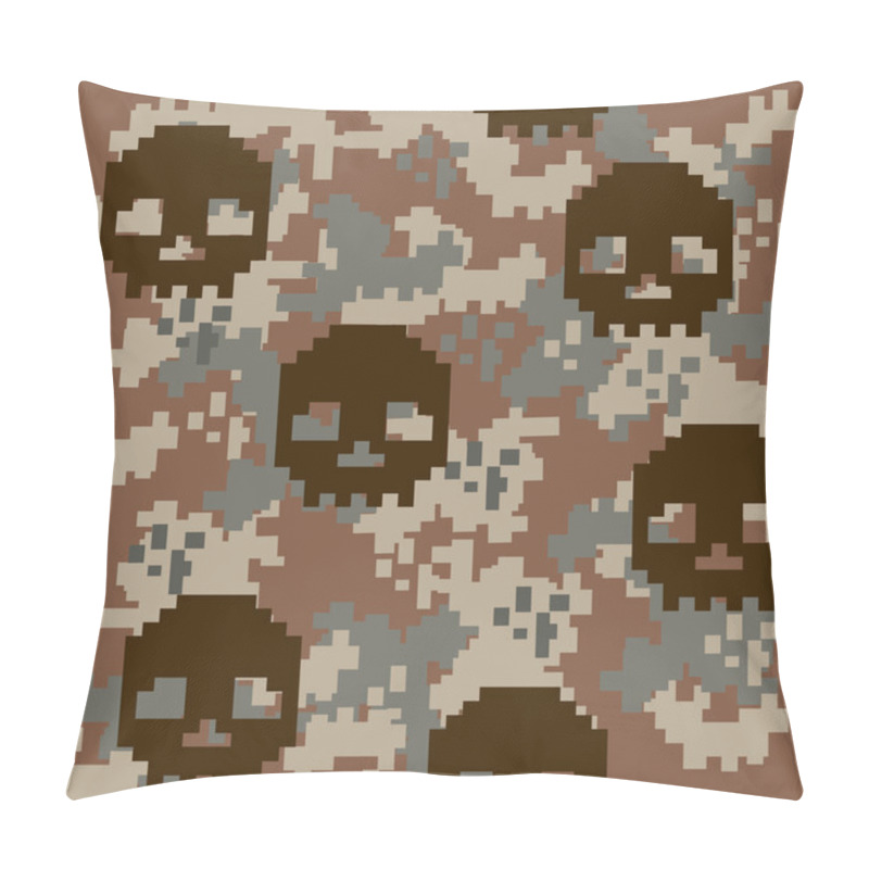 Personality  Army Texture, Camo Acu Skull Pillow Covers