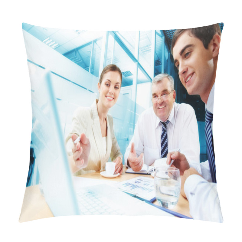 Personality  Meeting In Office Pillow Covers