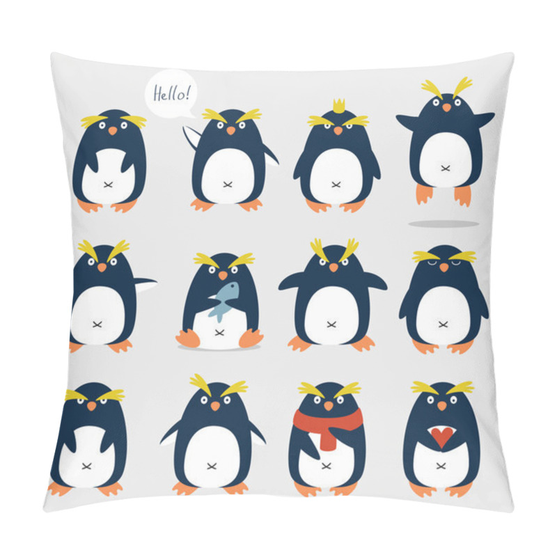 Personality  Crested Penguins Pillow Covers