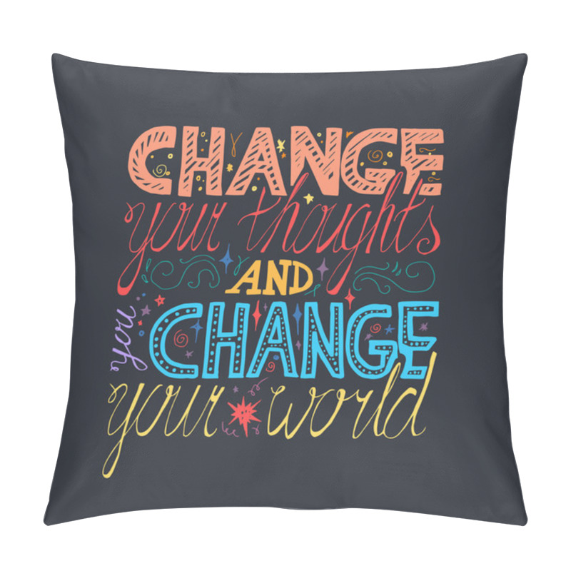 Personality  Lettering Motivation Poster Pillow Covers