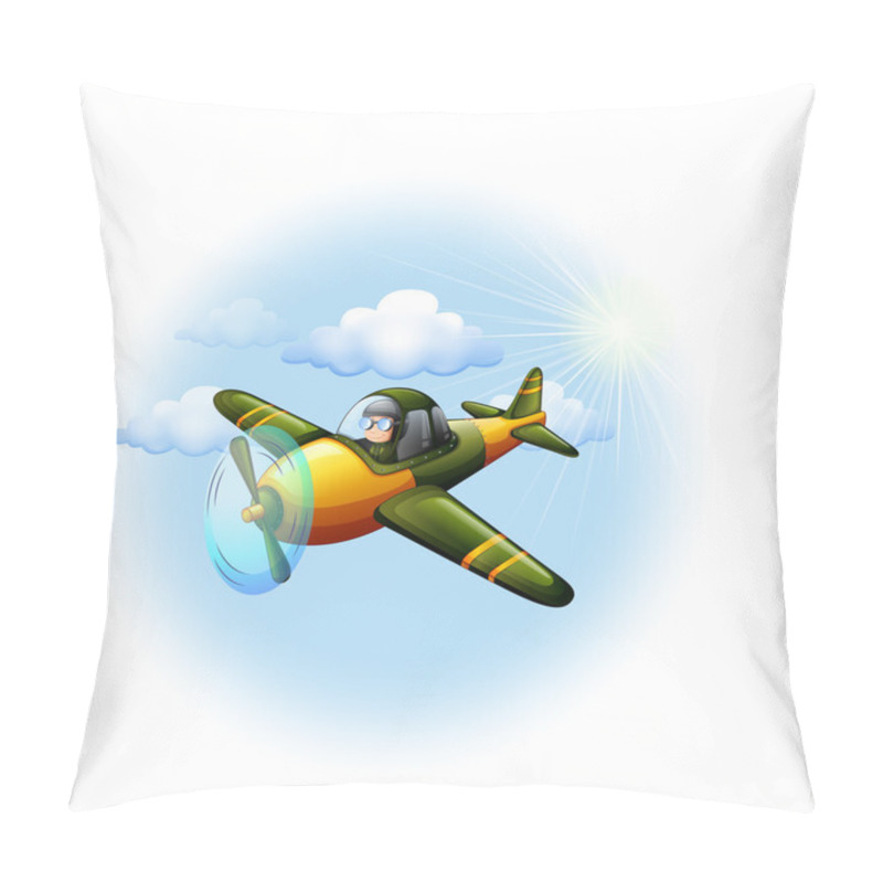 Personality  An Airplane In The Sky Pillow Covers