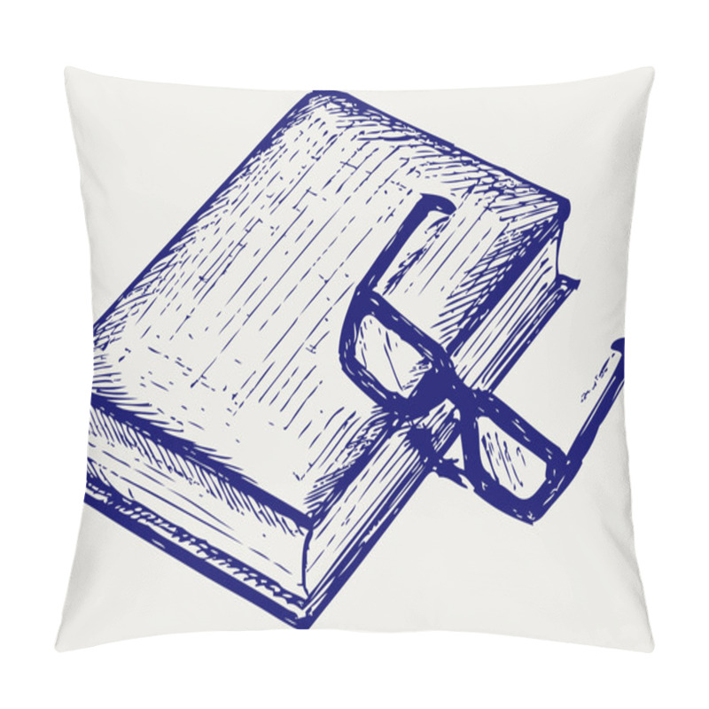 Personality  Book And Glasses Pillow Covers