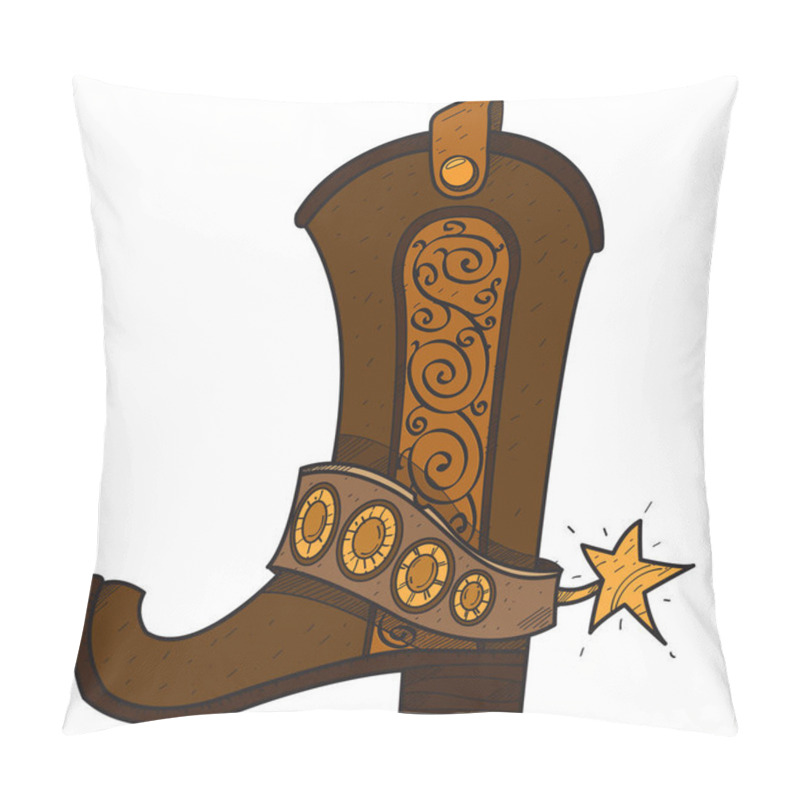 Personality  Wild West Illustration Pillow Covers