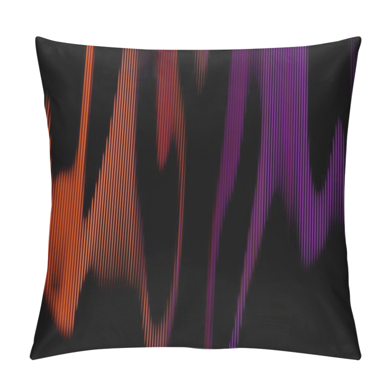 Personality  Vibrant Abstract Light Waves With Pink And Orange Tones