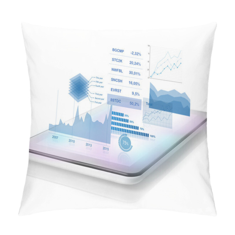 Personality  Diagrams Projecting From Tablet Pillow Covers